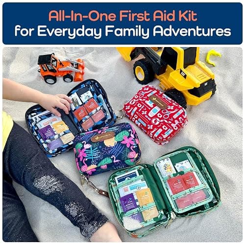 KeepGoing Travel First Aid Kit for Kids – 130 Pc. for Car, Home, Purse, Diaper Bag & Backpack with Latex-Free Bandages - Mini First Aid Kit Travel Size TSA-Approved thumbnail 2