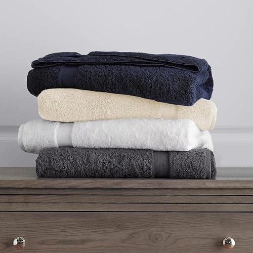 Delara 100% Organic Cotton Towels 650 GSM Plush Feather Touch Quick Dry Towel, 12-Piece Towel Set GOTS Certified, Oeko-Tex Green Certified, 1 Bath Towel, 1 Bath Sheet, 4 Hand Towels & 6 Wash Cloths thumbnail 6