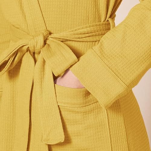 Amazon Essentials Women's Lightweight Waffle Mid-Length Robe (Available in Plus Size) thumbnail 4