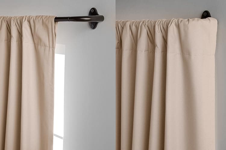 Amazon Basics Room Darkening Blackout Curtain Rod - 28" to 48", Dark Bronze (Espresso) thumbnail 7
