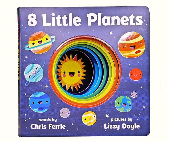 8 Little Planets: A Solar System Book for Kids with Unique Planet Cutouts thumbnail 2