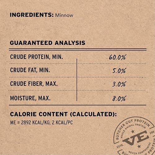 Vital Essentials Single Ingredient Minnows Dog Treats, 1 oz | Freeze-Dried Raw | Healthy, All Natural Training Treats | Grain Free, Gluten Free, Filler Free thumbnail 3