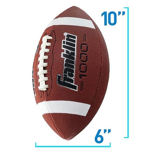 Franklin Sports Youth + Adult Footballs - Extra Grip 1000 Official Size, Junior + Pee Wee Kids - 1 + 12 Packs thumbnail 6