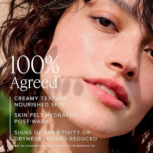 Farmacy Gentle Creamy Face Cleanser - Hydrating Facial Cleanser to Nourish + Help Remove Makeup + Impurities - Enriched with Aloe + Moringa Oil to Soothe, Purify + Refresh Skin (150ml) thumbnail 3