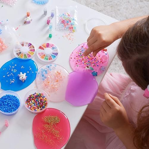 Princess Slime Kit for Girls - Water Based Colorful Premade Slime, Glow in the Dark, Glitter Powder, Ultimate Diy Pink Crystal Unicorn Kit for Girls, Ideal Gift Idea for Christmas & Holiday Ages 5-12+ thumbnail 4