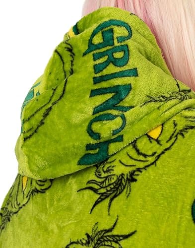 The Grinch Oversized Blanket Hoodie Adults thumbnail 5