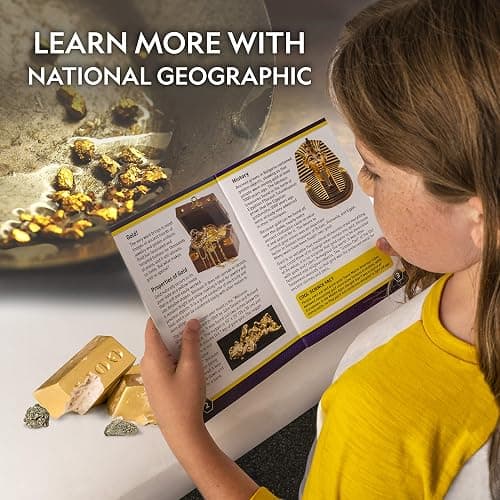 National Geographic Fool’s Gold Dig Kit – 12 Gold Bar Dig Bricks with 2-3 Pyrite Specimens Inside, Party Activity with 12 Excavation Tool Sets, Great Stem Toy for Boys & Girls or Party Favors thumbnail 6