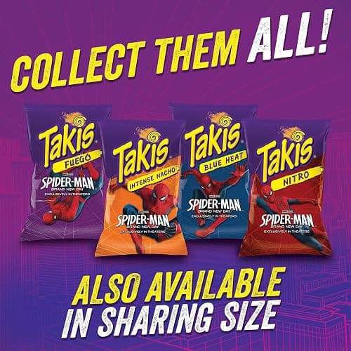 Takis Mini Rolled Tortilla Chips Multipack - Fuego, 25 Count / 1.23 oz | Bite size hot chili pepper & lime flavored rolled tortilla chips, 25 portable bags for lunches or sharing; extremely spicy thumbnail 4