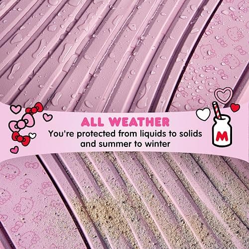 Hello Kitty Car Mats 4pc Floor Mats for Cars Trucks SUVs Pink Car Floor Mats for Women Men Accessories Rubber Heavy Duty Cute Non-Slip Always Front Rear Hello Kitty Cars Accessories Pink thumbnail 5