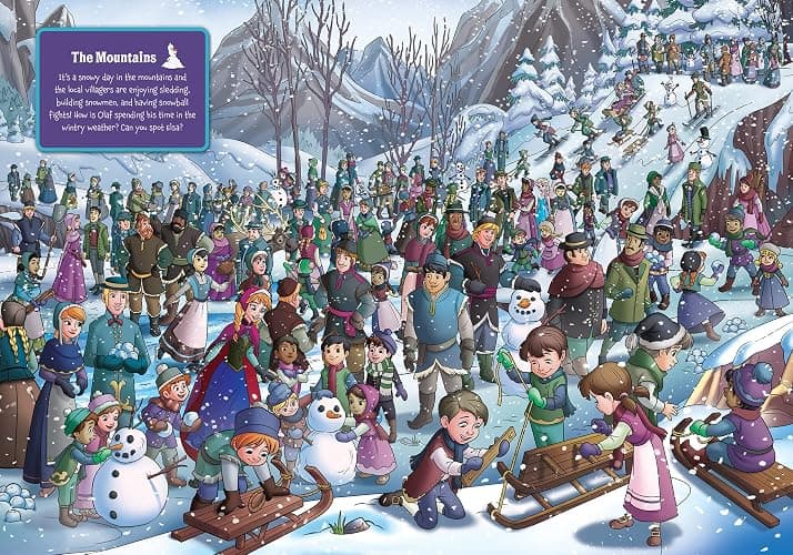 Disney Frozen - Where’s Olaf? Look and Find Activity Book - Includes Elsa, Anna, and More Frozen Favorites - PI Kids thumbnail 3