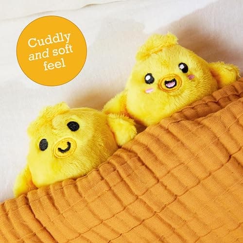 Emotional Support Chickies by Relatable, Cuddly Stuffed Animals and Toys, Squishy Toys and Plushies, Great Gift Ideas for Loved Ones of All Ages, Includes 5 Plushies with Carrying Basket thumbnail 5