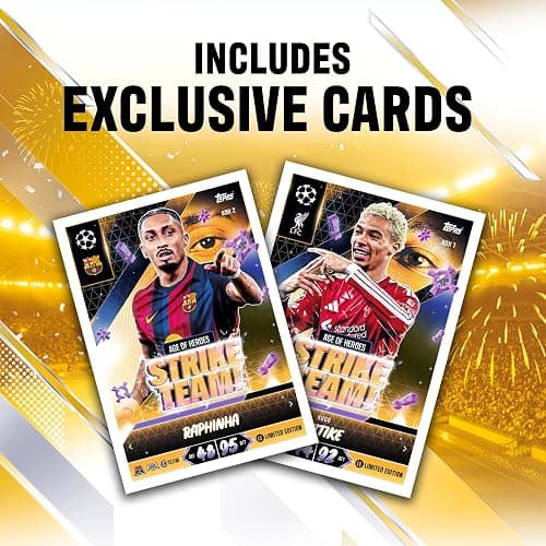 Topps Match Attax UCC 2026/27 - Booster Tin 1 (Strike Team) | Each Booster Tin contains 36 cards, including four exclusive Age of Heroes Limited Edition cards. thumbnail 6