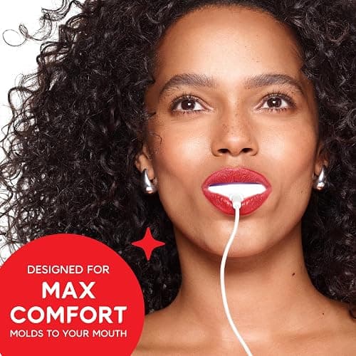 Colgate Optic White ComfortFit LED Teeth Whitening Kit, Hydrogen Peroxide Teeth Whitening Gel Kit, Helps Remove 10 Years of Stains, Enamel Safe, Includes Whitening Pen and Flexible LED Light thumbnail 7