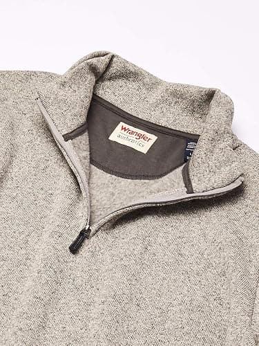 Wrangler Authentics mens Long Sleeve Fleece Quarter-zip thumbnail 6