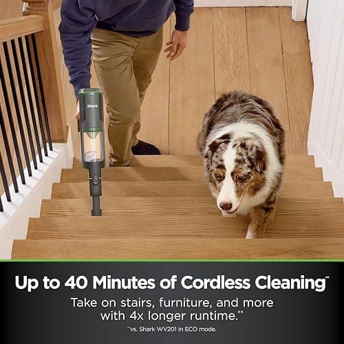 Shark PowerBoost Cordless 2-in-1 Car/Home Handheld PowerVac, Powerful Suction, 40 Minute Runtime, Portable, 3 Cleaning Modes, LED Screen, Furfins Tool, Duster Crevice Tool, Charcoal, BH102 thumbnail 5