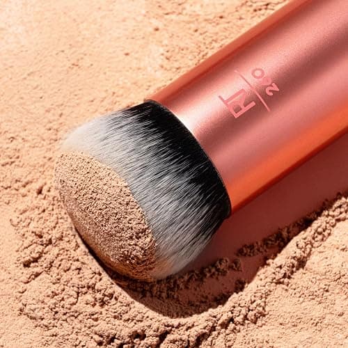 Real Techniques Bubble Blending Makeup Brush, Multipurpose Foundation Brush For Liquid, Cream, & Powder Products, Unique Round Brush Head, Synthetic Bristles, Vegan & Cruelty Free, 1 Count thumbnail 9