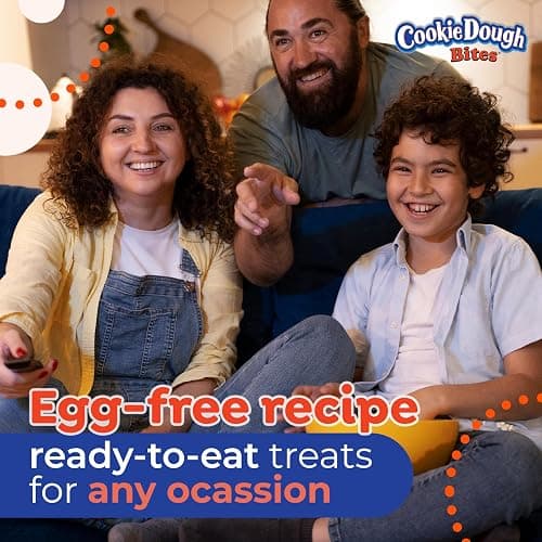 Candylandia Cookie Dough Bites Candy with Raw Edible Cookie Dough in Value Size 10.5 ounce bag | Chocolate Chip Flavor | 1 bag thumbnail 3
