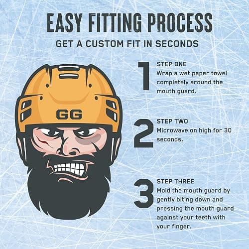 Goon Guard Hockey Mouth Guard Strapless - Hockey Mouth Guard for Youth, Adults, & Braces: 2X The Impact Absorption, Made in The USA, Case Included thumbnail 5