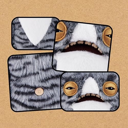 Fuggler Alley Cats 9-Inch Plush Toy (Wide Eyed Cat) by ZURU – Funny Ugly Monster Stuffed Animal with Human-Like Teeth, Collectible Plush for Kids, Tweens, Teens, Adults & Cat-Loving Weirdos thumbnail 6