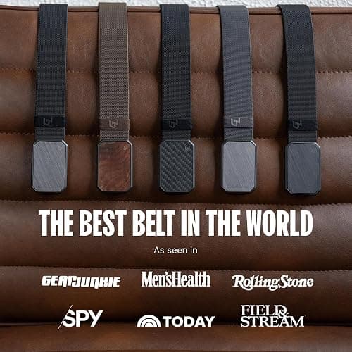 Groove Life Groove Belt OG - Men's Work Belt - Stretch Nylon, Magnetic Buckle, Adjustable, Comfortable, Tactical, EDC thumbnail 6