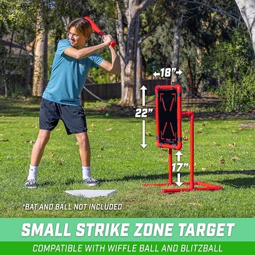 GoSports Baseball Strike Zone Target for Plastic Balls - Compatible with Blitzball and Wiffle Ball thumbnail 3