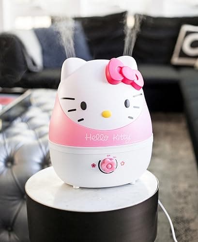 Crane Adorables Ultrasonic Humidifiers for Bedroom and Baby Nursery, 1 Gallon Cool Mist Air Humidifier for Large Room or Kid's Room, Humidifier Filters Optional, Hello Kitty thumbnail 6