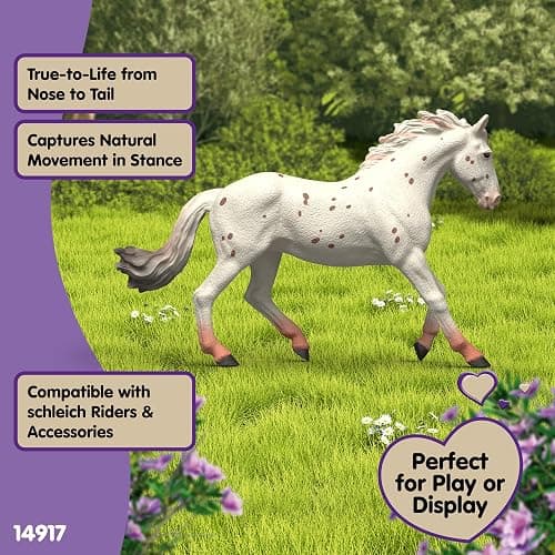 Schleich Horse Club - Knabstrupper Mare Figurine - Realistic Horse Toys - Equestrian Imaginative Play for Girls and Boys - Kids Ages 5+ | 14917 thumbnail 6