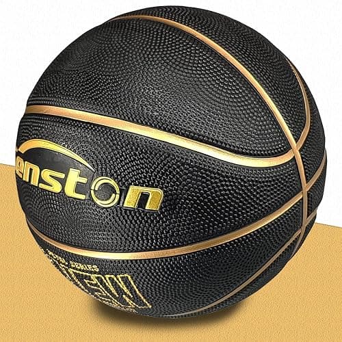 Senston 27.5''/29.5'' Outdoor Basketball Excellent Elasticity/Grip Rubber Basketballs with Pump, Durable Size 5/7 Men Basketball thumbnail 4