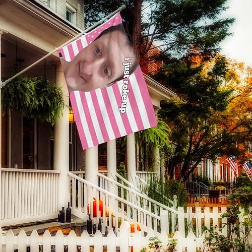 Shmbada 3x5 Ft Decorative Daniel Flag Larson Double Stitched with 2 Brass Grommets for Indoor Outdoor, Wall Hanging Tapestry College Dorm Room Decoration (I Just Roke Up) thumbnail 5