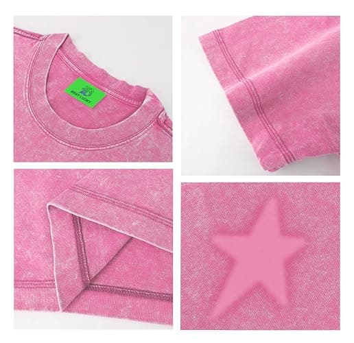 BestLucky Star Shirt Y2k Oversized Graphic Tees for Men Unisex Vintage Streetwear Shirts thumbnail 5