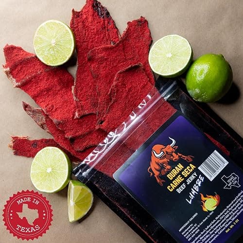 Tizon Lumbre Carne Seca - Spicy Fuego Beef Jerky Snack, Premium Mexican-Style Dried Beef, 2oz Resealable Pouch, No Added Hormones, USA Made thumbnail 3
