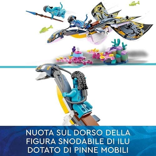 LEGO Avatar La Scoperta di Ilu, Set dal Film La Via dell’Acqua da Collezione, Creatura Giocattolo Subacquea Simile ad Animale, Giochi per Bambini 75575 thumbnail 4