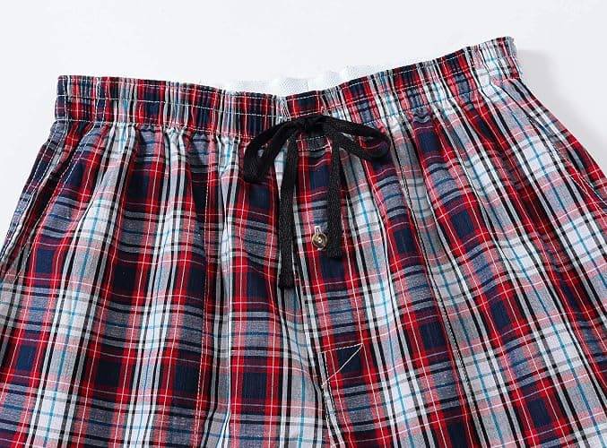 MoFiz Men's Pajama Pants Ultra Lightweight Pjs Bottoms Sleepwear Bottom Pants with Pocket Drawstring 3-Pack thumbnail 4