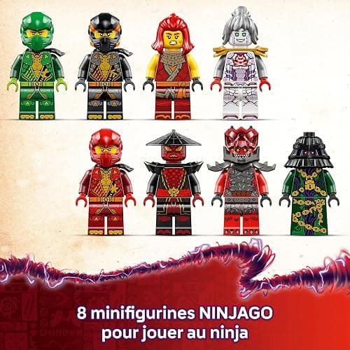 LEGO NINJAGO Arc : le dragon de la concentration - Jeu de construction interactif pour garçons, filles dès 9 ans - Toupie Spinjitzu, 8 minifigurines - Cadeau pour fans du Soulèvement des Dragons 71836 thumbnail 7