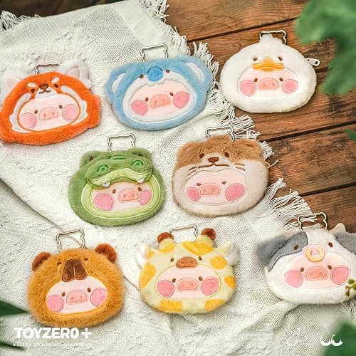 TOYZERO + LuLu the Piggy Blind Box - Plush Pouch Keychain Blind Boxes Coin Purse Cute Bag Pendant Mystery Box Collectible Toys Holiday Birthday Gifts, Single Box thumbnail 2