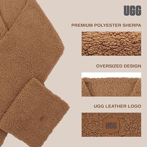 UGG womens Sherpa Oversized Scarf thumbnail 4