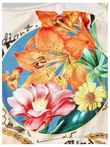 SOLY HUX Women's Y2k Off The Shoulder Tops Vintage Floral Sleeveless Going Out Crop Tank Top Tropical Vacation Outfits thumbnail 3
