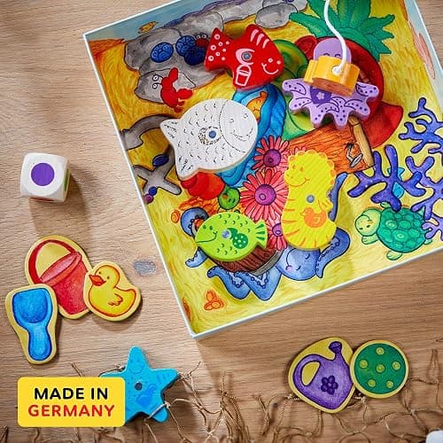 HABA My Very First Games - Here Fishy Fishy! Magnetic Fishing Game Ages 2+ Made in Germany Toddler Games, Learning Toys, Preschool Toys - English Box thumbnail 2