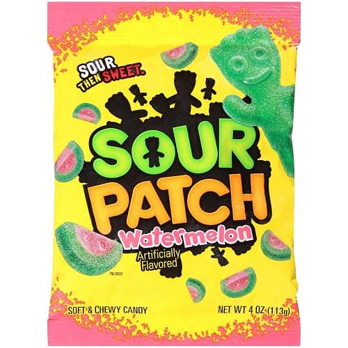 Sour Patch Watermelon Peg Bag Candy, 4 Ounce - Image 1