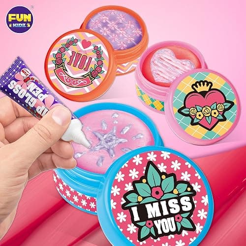 All Natural Lip Balm Kit For Girls, FunKidz Lip Gloss Making Kit For Kids Ages 8-10, 10-12 Girls Gift Makeup Science Lab thumbnail 2