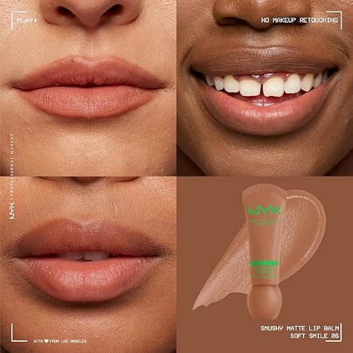 NYX PROFESSIONAL MAKEUP Smushy Matte Lip Balm, Tinted Lip Moisturizer with Soft, Matte Finish - Soft Smile (Soft Nude) thumbnail 2