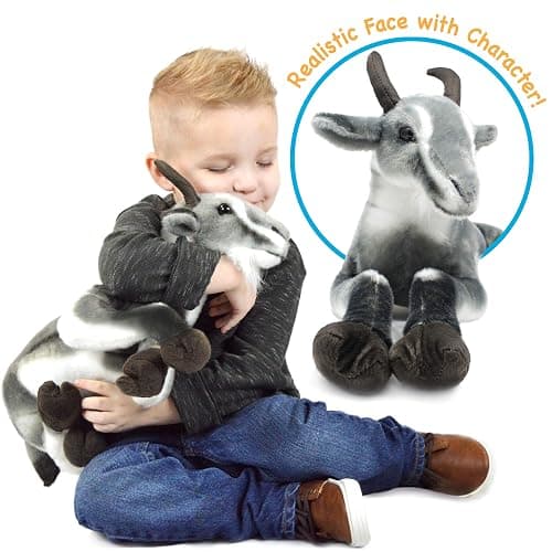 TigerHart Patrick The Pygmy Goat - 18 Inch Large Stuffed Animal Plush thumbnail 3