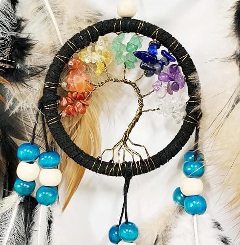 OIOVOIO Large Dream Catchers for Bedroom Adult Brown Boho Dream Catcher Wall Decor Tree of Life Suncatcher Hanging for Boys Teen Room Decor Dorm Living Room Hanging Decoration Festival Gifts thumbnail 5
