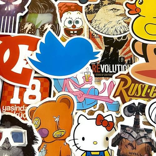 100 Decal Big Vinyl Bomb Aesthetic Cool Cute Preppy Water Bottles Stickers Pack Bundles Tween Teens Mens Adults Vans Superman Bottle Laptop MacBook PC Sublime Skateboard Anime Cool Fun VW Kawaii Kids thumbnail 7