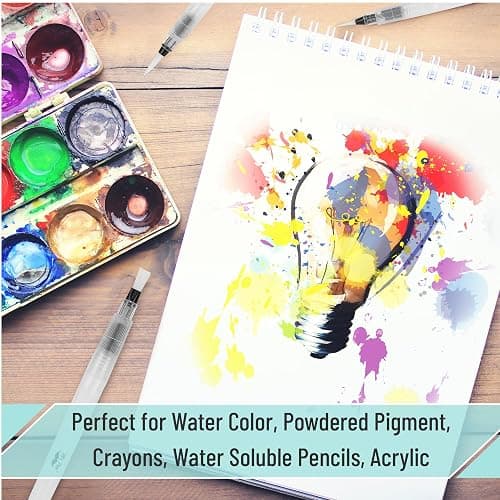 Mr. Pen- Watercolor Brush Pens, 6 pcs, Watercolor Brushes Set, Water Brush Pen, Water Color Pens, Refillable Brush Pen thumbnail 8