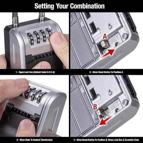 Master Lock High Capacity Key Lockbox, Combination Dial, Removable Cable thumbnail 8