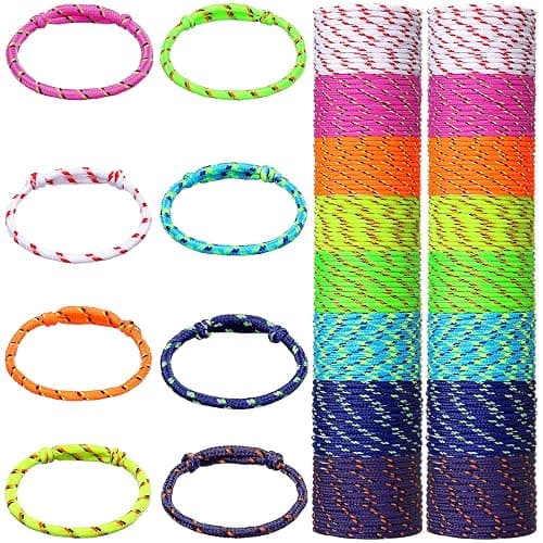 Remerry 168 Pcs Friendship Bracelets Adjustable Woven Rope Bracelets Bulk Graduation Ceremony Prom Class of 2026 Birthday Party Favors & Goodie Bag Stuffers, 8 Assorted Colors(Neon Colors) - Image 1