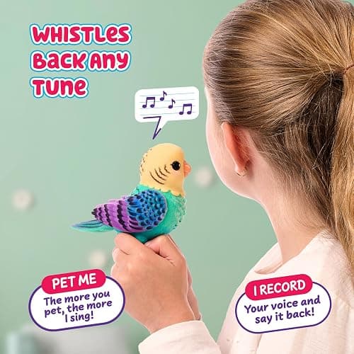 Little Live Pets My Really Real Talking Bird Toy & Cage - Indie, Interactive Voice Repeating Toy, 20+ Sounds & Reactions, Talking Toys for Kids 5-7 thumbnail 4
