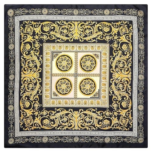 27.5" Silk Scarf of Women's Fashion Head Scarf Square Neck Satin Scarfs for Bag Hair Scarves Gift thumbnail 3