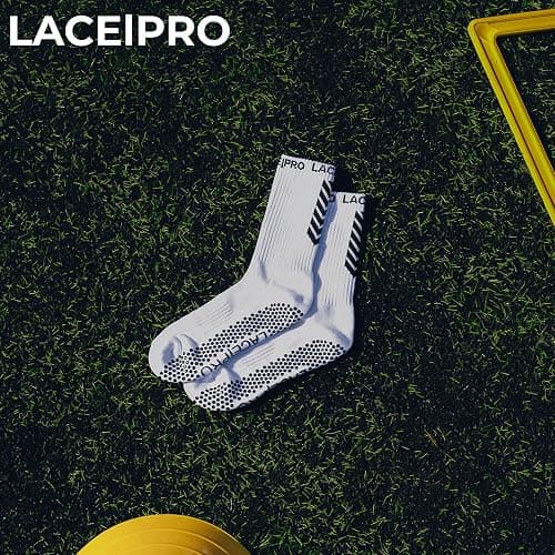LACE|PRO Grip Socks for Football – Anti-Slip Silicone Traction Socks for Soccer, Running, Yoga, Pilates & Training – Unisex Performance Grip Socks thumbnail 2